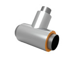 Тройник стальной в изоляции ППУ-ОЦ 48х3,0/110-42х2,8/110