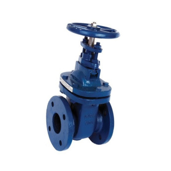 Задвижка завод им Гаджиева аналог МЗВ 30ч39р Ду 200 Ру10 фланцевая клиновая чугунная под штурвал с обрезиненным клином