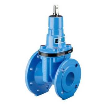 Задвижка HAWLE 4150E2 DN 300-250 PN 10 фланцевая клиновая чугунная с обрезиненным клином переходная