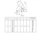 Отвод стальной 60-2-720х12-12Х18Н10Т ГОСТ 17375-2001 бесшовный крутоизогнутый