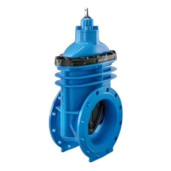 Задвижка HAWLE 4000E3 DN 400 PN 10 фланцевая клиновая чугунная с обрезиненным клином разборная
