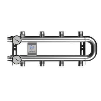 Коллектор распределительный GIDRUSS RMSS-60-R4.TW 4-х контурный НР 1" Ду 25 Ру 6 кольцевой