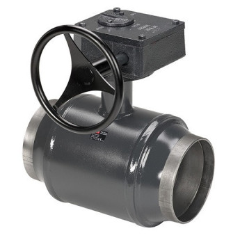 Кран шаровой Danfoss JiP Premium WW WG DN 350 PN 25 стальной стандартнопроходный под приварку с ручным редуктором
