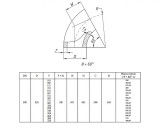 Отвод стальной 60-2-820х11-12Х18Н10Т ГОСТ 17375-2001 бесшовный крутоизогнутый