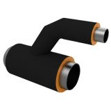 Тройник параллельный переходный ст. 159х4,5-76х3,0-1-ППУ-ПЭ